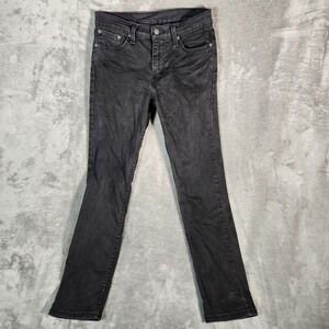 Levis 511 Slim Fit Jeans Mens W29 L30‎ Black Denim Pants